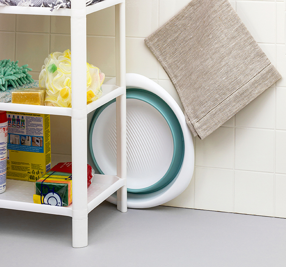 Таз ФЛЕКС 5,5 л складной, отверстие для подвешивания, материал- полипропилен, ТЭП М2501