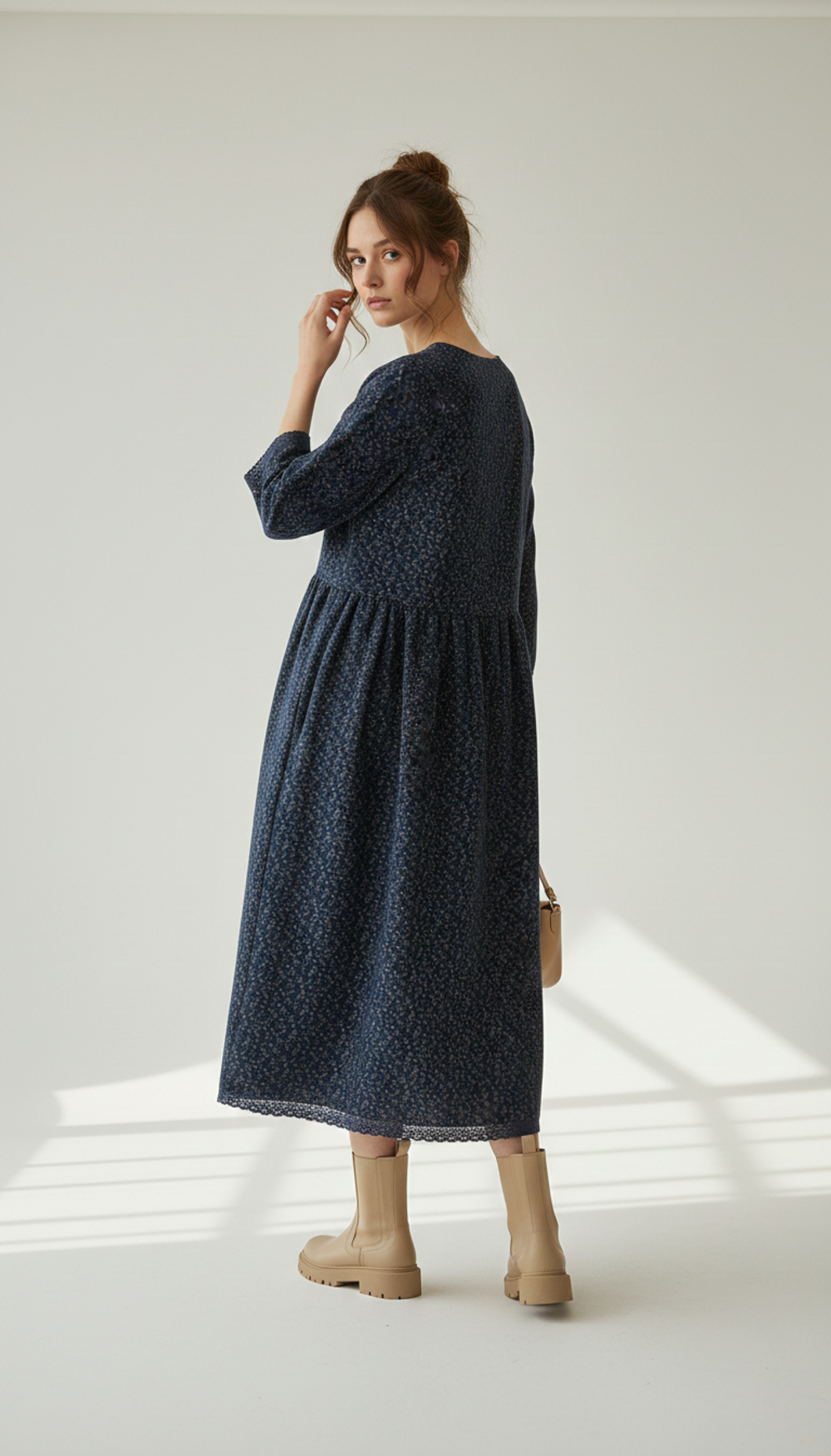 Очаровательное платье из мягкой фланели