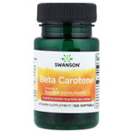 Swanson, Бета-каротин, 10 000 МЕ (3000 мкг RAE), 100 мягких таблеток