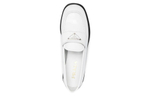 PRADA Patent Leather Loafers "White" Women"s