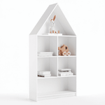 🏡 Стеллаж-домик «Теремок» — где книги живут как в сказке, а игрушки — как в гостях у друзей 🐰📚