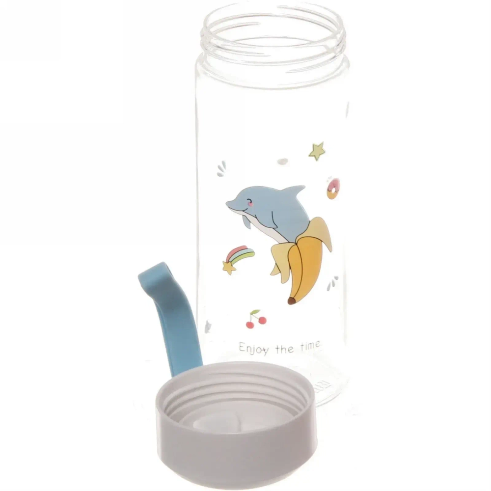 Бутылка питьевая пластиковая 480мл «Enjoy the time зверушки»