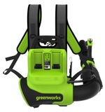 Воздуходувка аккумуляторная GREENWORKS GD40BPG2 40V, ранцевая, б/щ, АКБ 4Ач и ЗУ 2408107UB