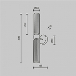 Бра Maytoni Antic MOD302WL-02CG1