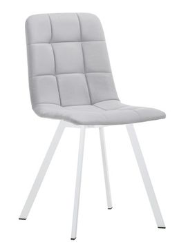 Стул Leset Скай  Профиль Металл Белый/Велюр ULTRA SMOKE Дым