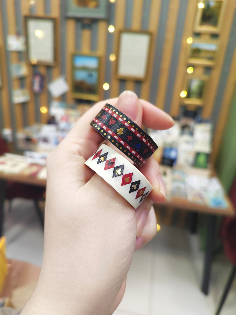 Скотч с игральными картами. Набор.