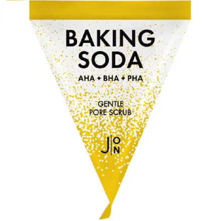 Скраб для лица с содой и AHA, BHA, PHA кислотами в пирамидках  J:ON Baking Soda Gentle Pore Scrub