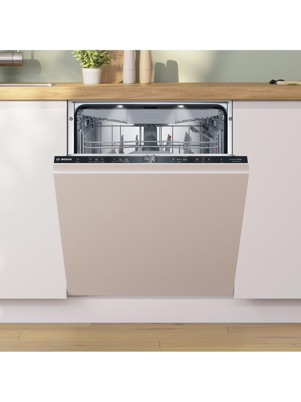 Встраиваемая посудомоечная машина Bosch SMD6ZC804E, полноразмерная, 14 комплектов, 7 программ, белая