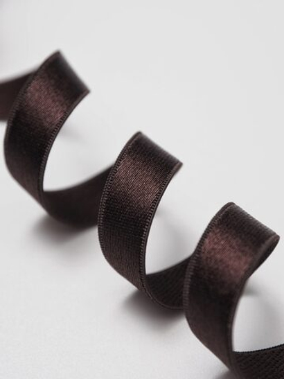 Резинка бретелечная цвет шоколад глянцевая ширина 10 м