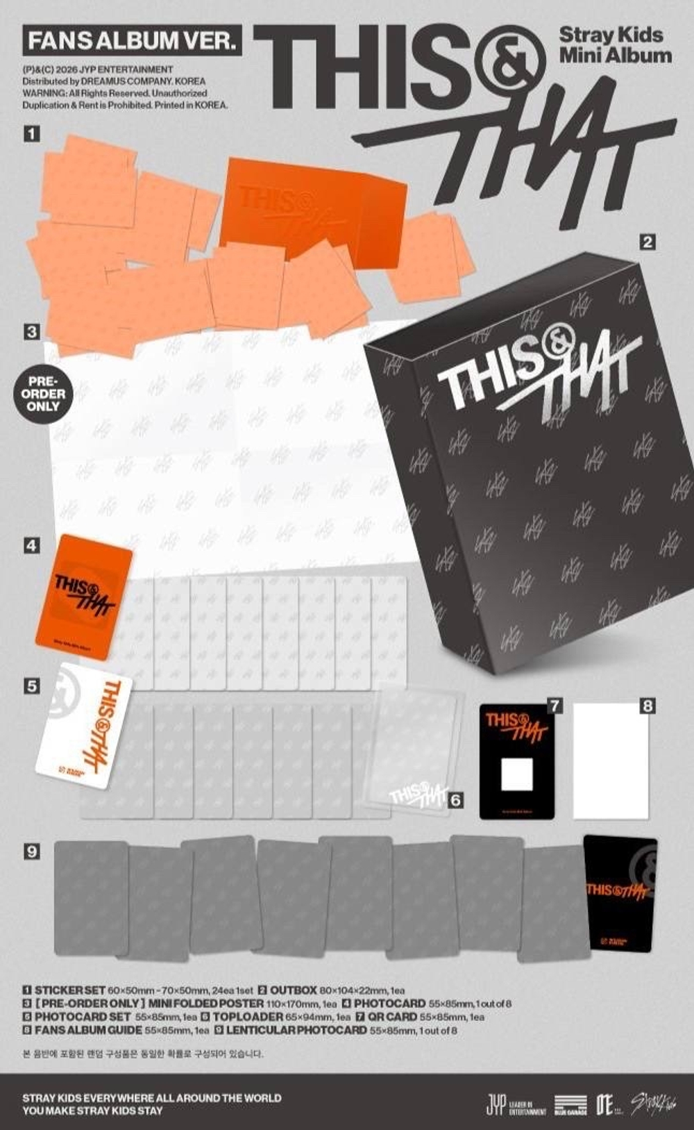 Альбом Stray Kids - THIS & THAT(FANS ALBUM VER.)