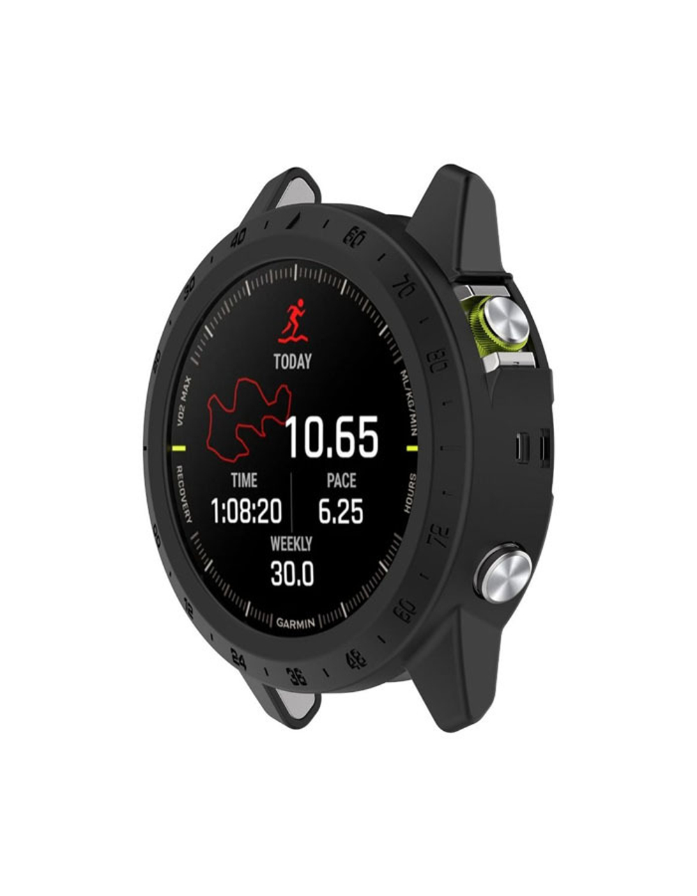 Защитный бампер чехол для часов Garmin MARQ Gen 2 Adventurer Athlete Aviator Captain Golfer материал TPU (Черный)