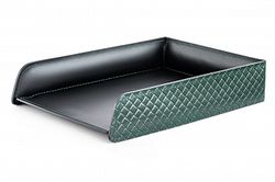 Набор подарочный из кожи FG Green treccia/черный 9 предметов