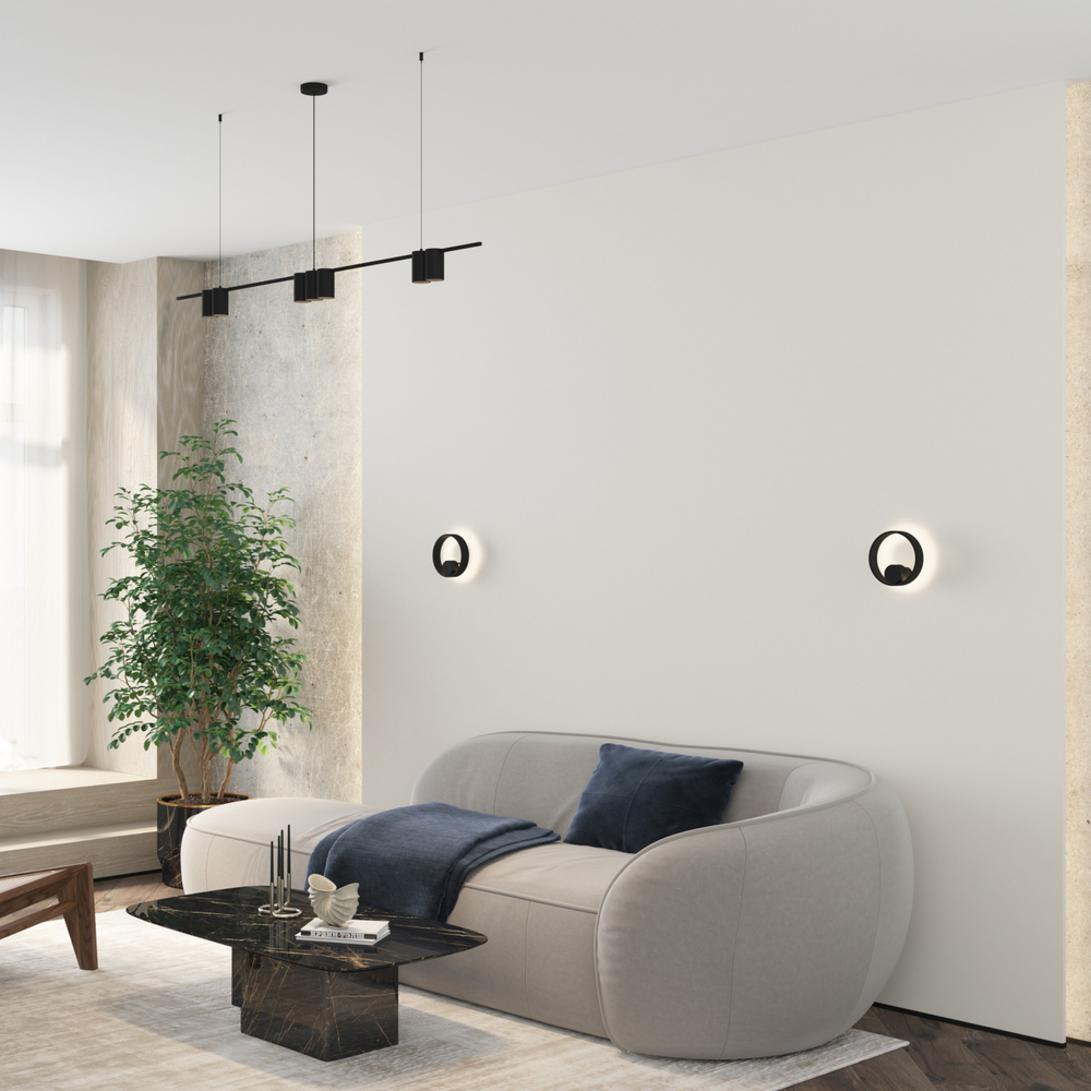 Настенный светодиодный светильник Denkirs Orbit DK5060-BK