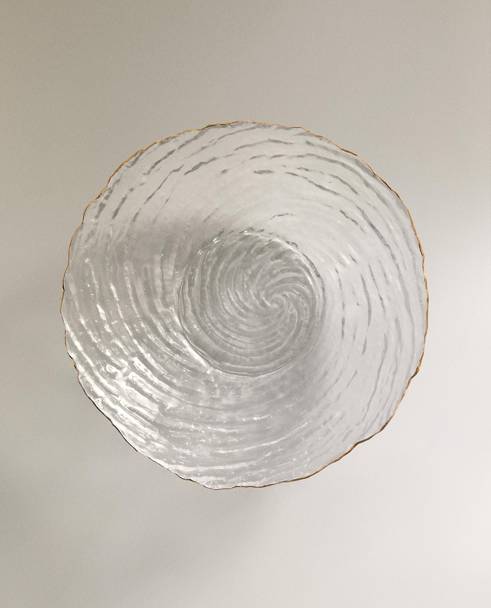 Zara Home блюдо сервировочное из стекла, цвет золотой, 25 см