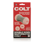 Двойной маструбатор COLT Double Down Masturbator (Цвет: телесный с серым)