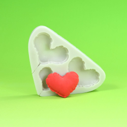 Силиконовая форма для леденцов «Сердечки-Воздушные шары»