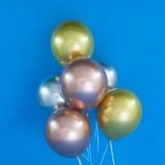 Шар (12"/30 см) Розовое Золото, хром 50 шт.