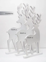 Новогодний декор. Комплект из трех оленей 73см, 66см, 53см