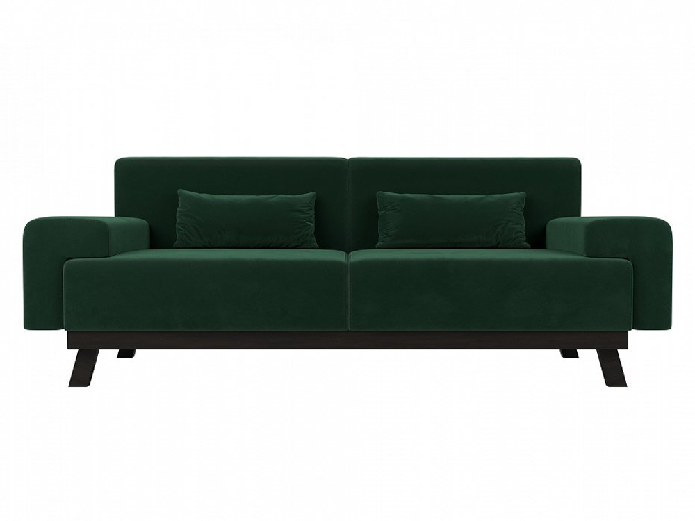 Диван прямой Мюнхен, Зеленый, Велюр, 109098