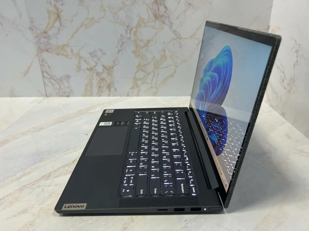 Ноутбук Lenovo Yoga Slim 7-14IIL05 Конфигурация: Intel Core i5 1035G4 1.1 ГГц/16 ГБ/1024 ГБ/Intel Iris Plus Graphics/Windows 11 Домашняя/14"/1920x1080 пикс. Touch/A1