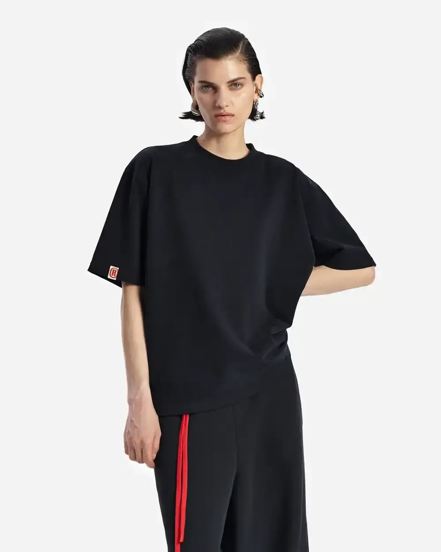 Футболка базовая из хлопка черная