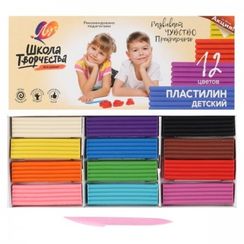 Plastilin Луч Школа Творчества məktəbli 12 rəng