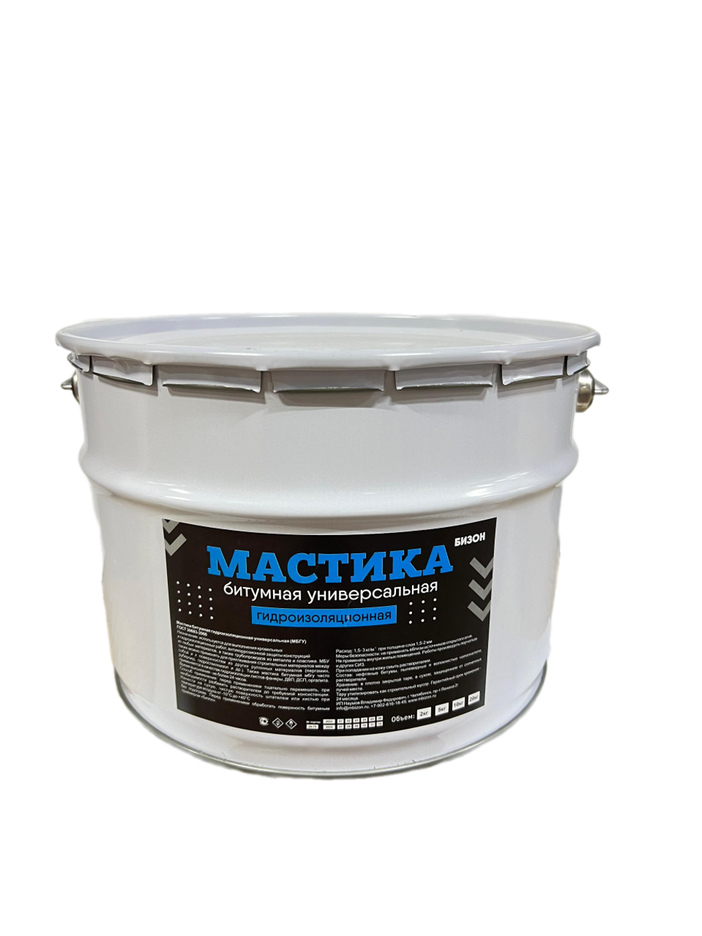 МАСТИКА БИТУМНАЯ УНИВЕРСАЛЬНАЯ БИЗОН (10 КГ)