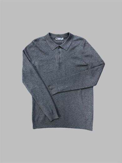 Поло с длин.рукавом BGLS #2418 (сер.)