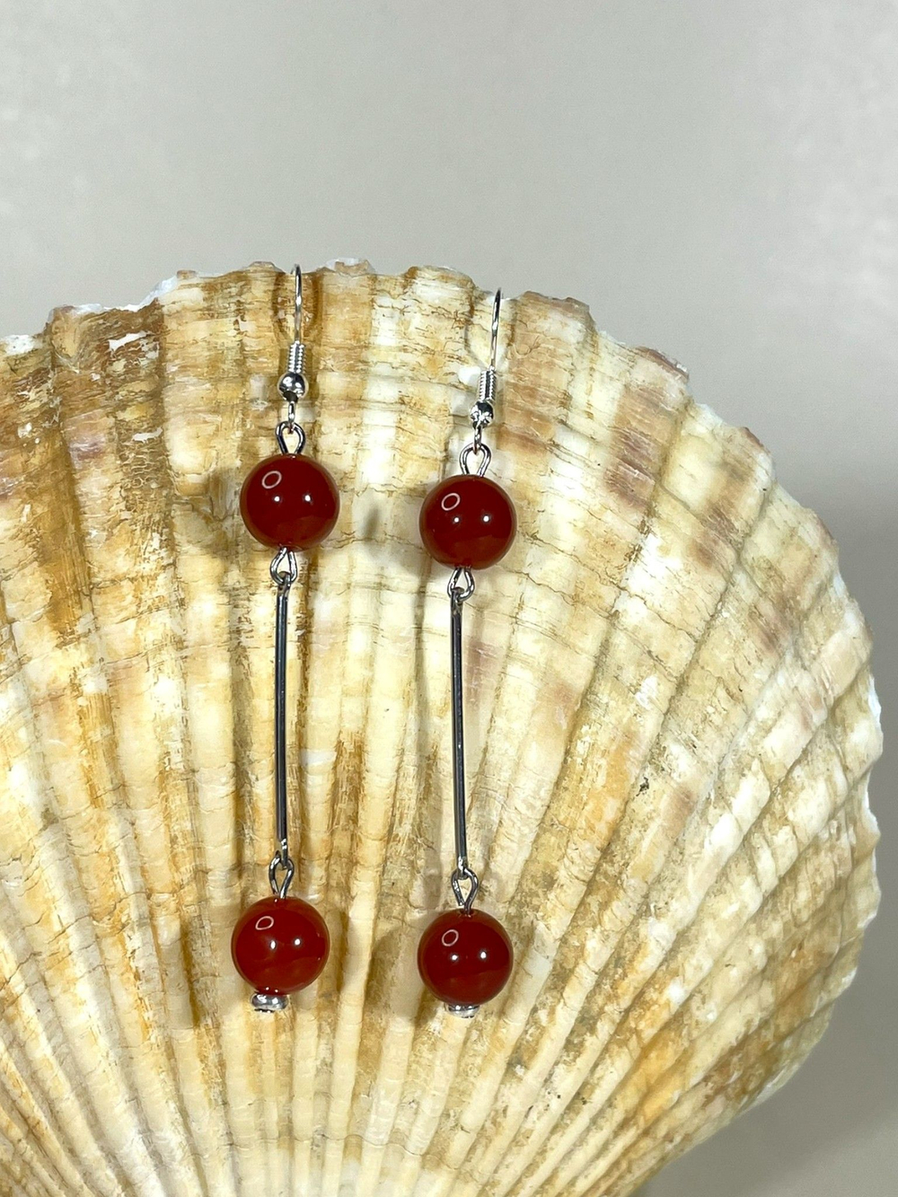 Серьги минимализм с палочкой