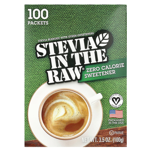 In the Raw, Stevia In The Raw®, нулевой подсластитель, 100 пакетиков, 100 г (3,5 унции)
