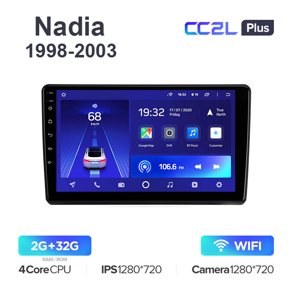 Teyes CC2L Plus 10,2"для Toyota Nadia 1998-2003