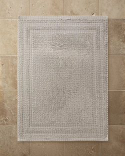 Zara Home - Нескользящий коврик для ванной из хлопка, серый, 50x70 см