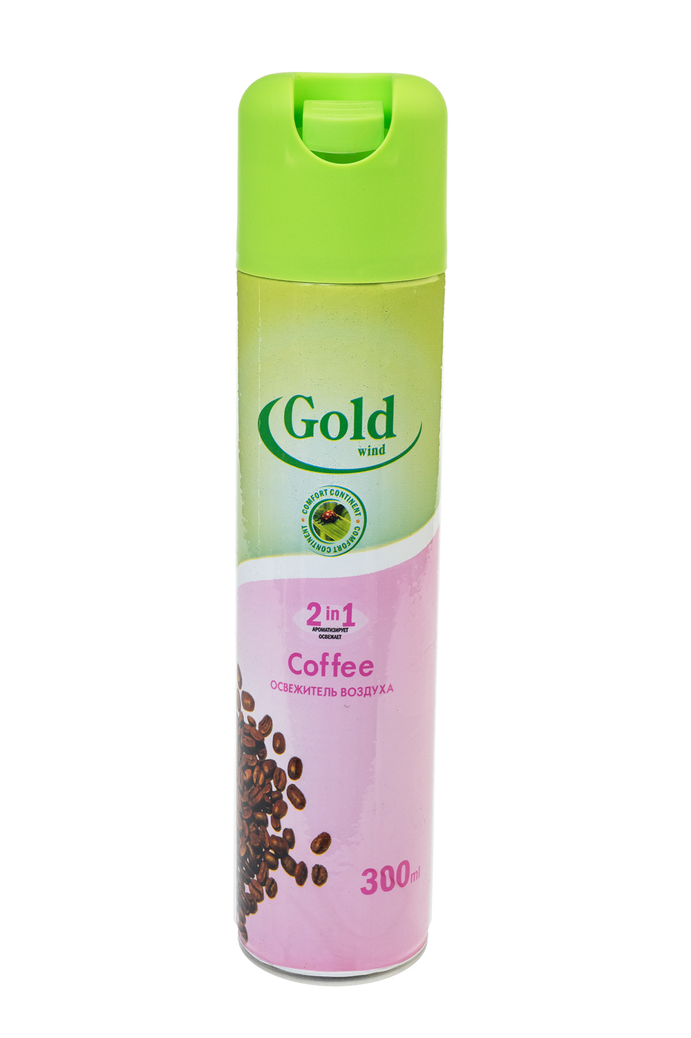 Освежитель Голд Винд с ароматом кофе баллон 300мл аэрозоль Сибиар Coffee 02.04.354.06 02.04.354.06