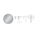 Пильный диск для ЛДСП 250x30x3.2/2.2x80 MS DIMAR 90106106