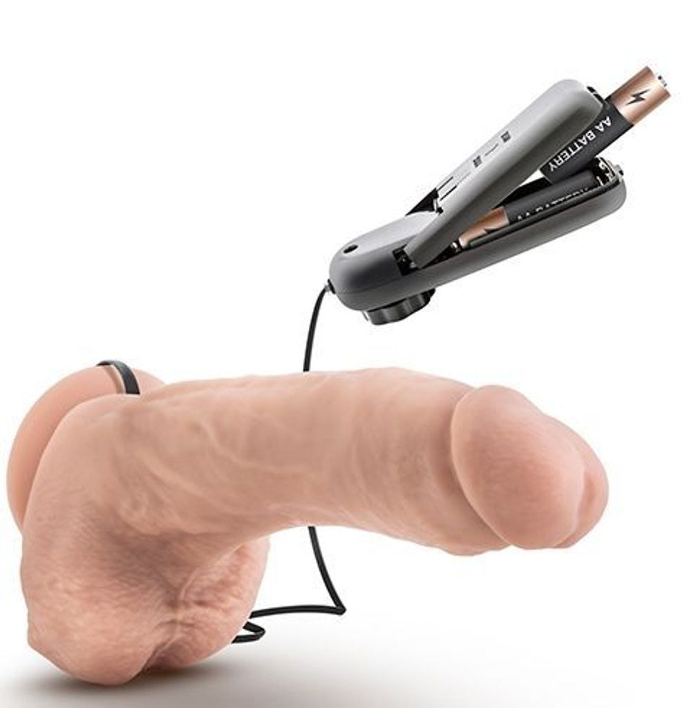 Телесный вибратор Tennis Champ - 20 см. (Цвет: телесный)