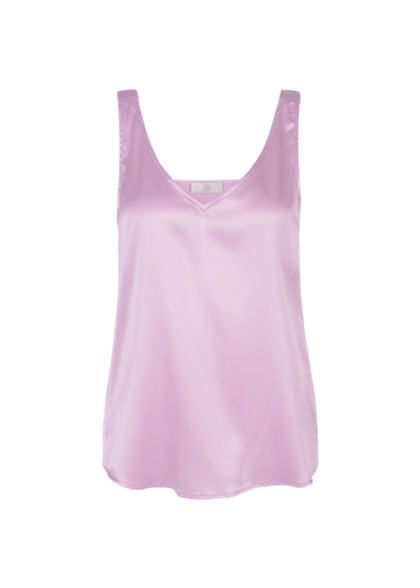 RIANI Топ из шелка с V-образным вырезом