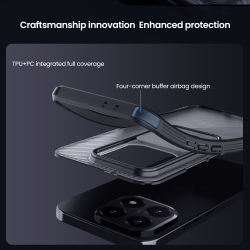 Чехол прозрачный тонированный для Xiaomi 15T, серия CamShield Pro Case (Transparent black) от Nillkin
