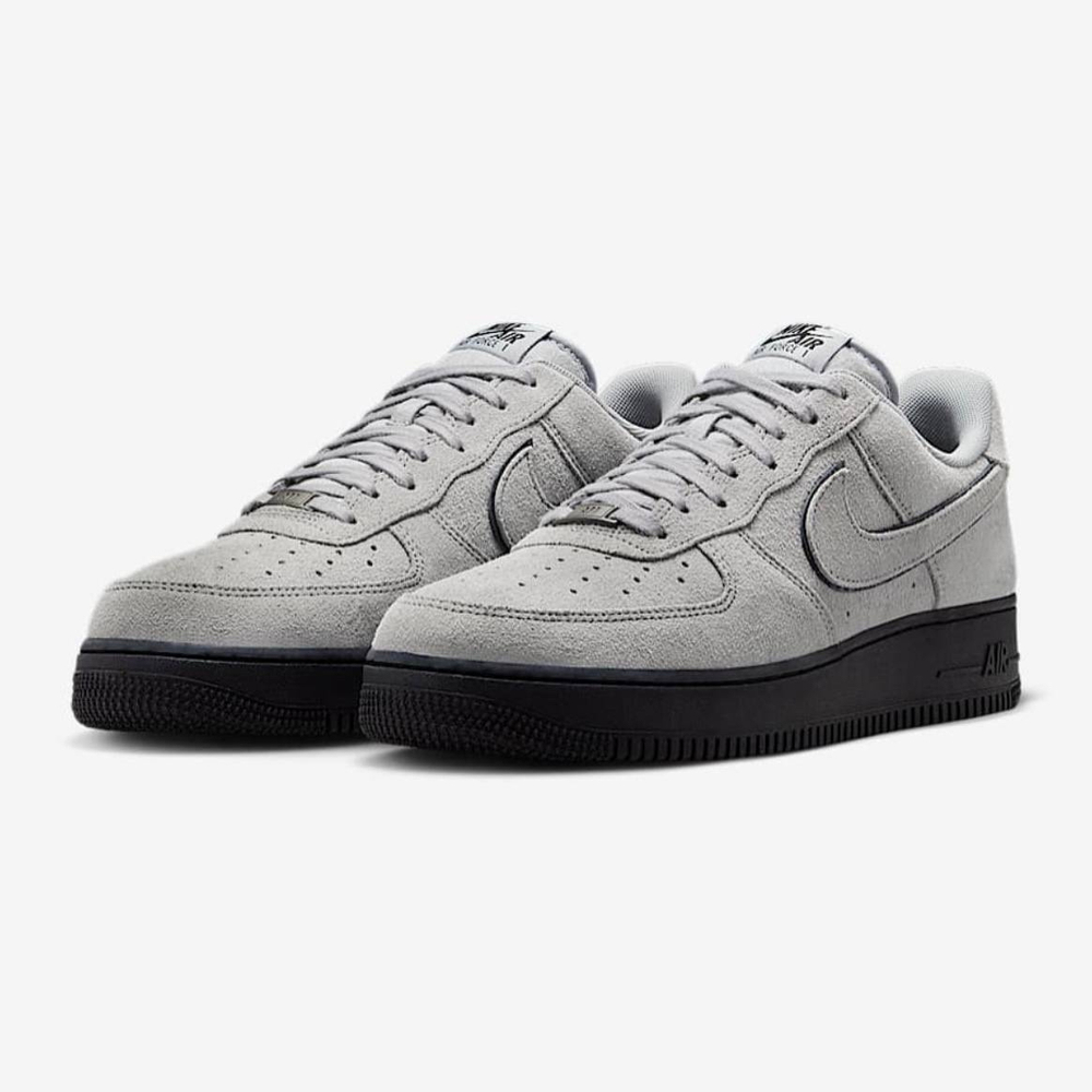 Nike Air Force 1 Low Light Smoke Grey Suede Black
