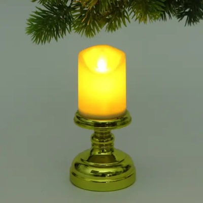 Сувенир с подсветкой «Свеча - Шик» 7,5*15 см (работает от батареек 3 ААА)