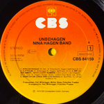 Nina Hagen Band - Unbehagen (Европа 1979г.)