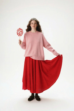 Юбка асимметричная двухслойная "Аленький цветочек"