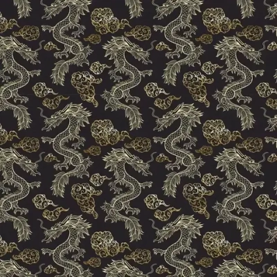 Бумага упаковочная 50х70 см «Изящный Дракон» (1 лист)