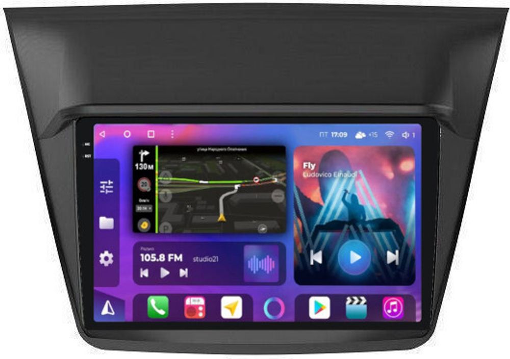 Магнитола для Mitsubishi L200, Pajero Sport 2006-2016 - FarCar XXL094M QLED+2K, Android 12, ТОП процессор, 8Гб+256Гб, CarPlay, 4G SIM-слот