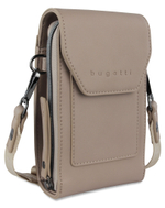 Фото сумка наплечная BUGATTI Almata коричневая полиуретан с гарантией