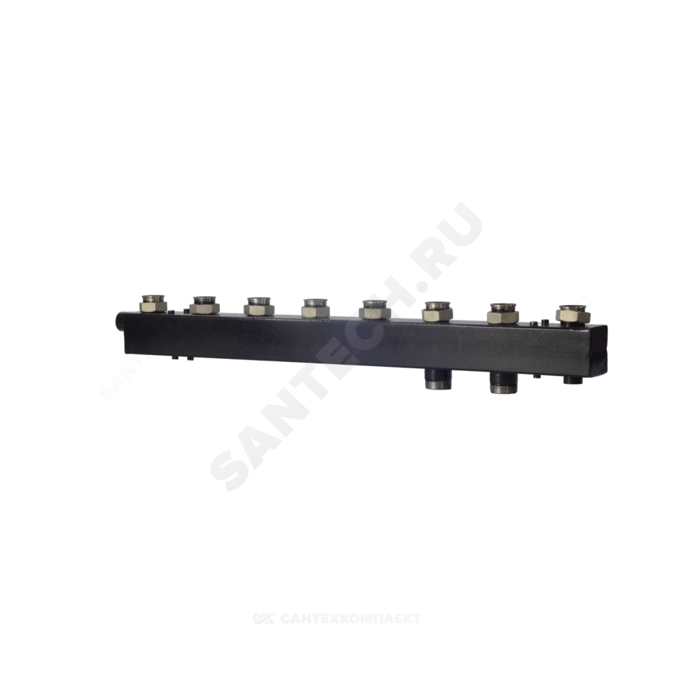 Коллектор котельной сталь до 90 кВт 1 1/2" ВР на 3 контура 1 1/2" нак/г м/о 125мм Стандарт КК-40F ASKON 40F/125/40/3