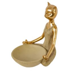 GAEM Фигурка декоративная "Кошка", L13 W14 H16 см