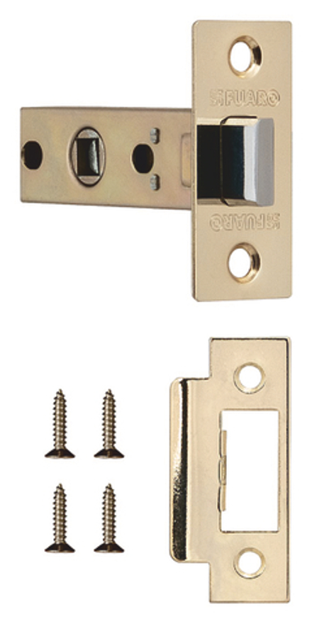 Защелка врезная F12-45-25 GP Латунь