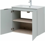 Тумба с раковиной Aquanet Алвита New 277528 80 серый