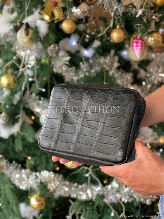 Борсетка из кожи крокодила BG-398