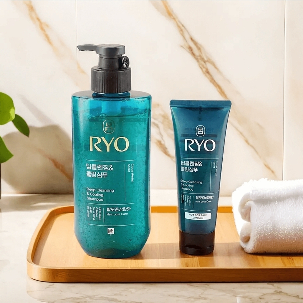 RYO Набор шампуней для глубоко очищения, прикорневого объема (480+112мл) Deep Cleansing & Cooling Shampoo